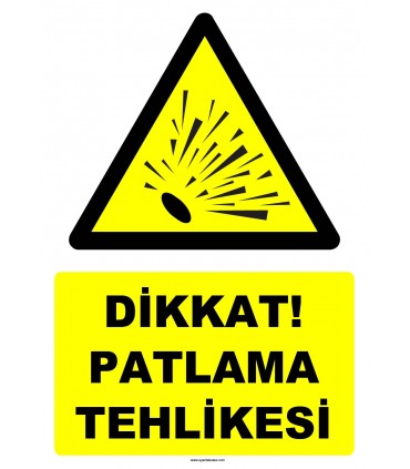 YT7510 - Dikkat patlama tehlikesi (genel)