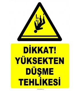 YT7523- Yüksekten düşme tehlikesi