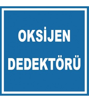 YT7533 - Oksijen dedektörü levhası