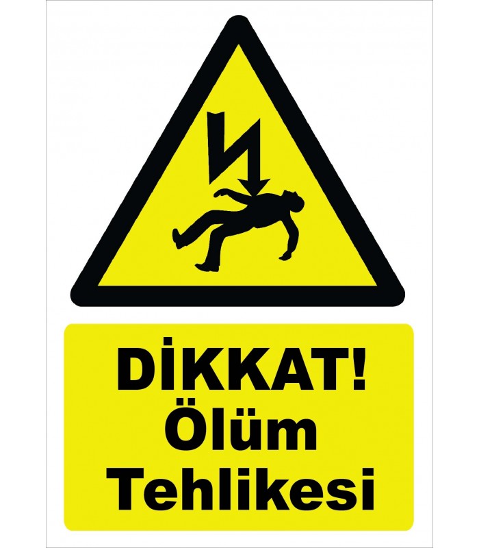 YT7539 - Dikkat ölüm tehlikesi - elektrik