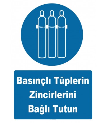 YT7553 - Basınçlı tüplerin zincirlerini bağlı tutun