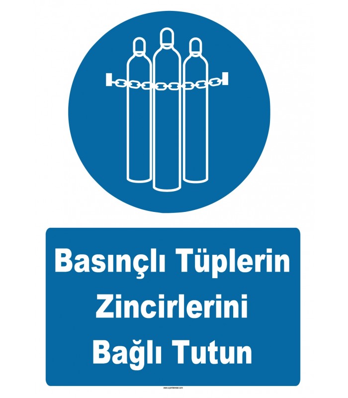 YT7555 - Basınçlı tüplerin zincirlerini bağlı tutun
