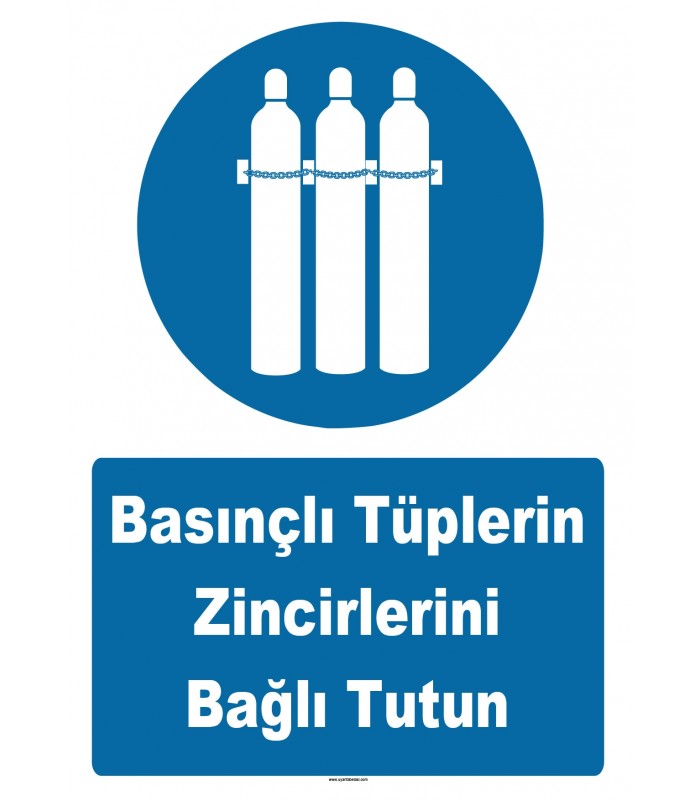 YT7564 - Basınçlı tüplerin zincirlerini bağlı tutun