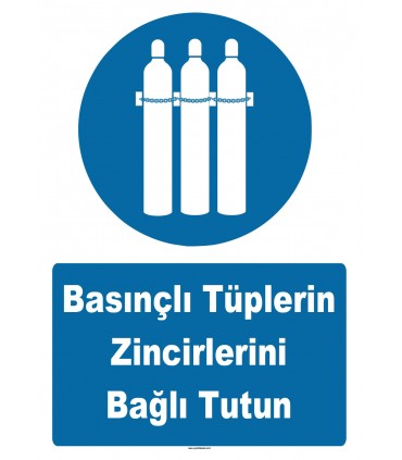 YT7564 - Basınçlı tüplerin zincirlerini bağlı tutun