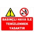 YT7594 - Basınçlı hava ile temizlenmek yasaktır