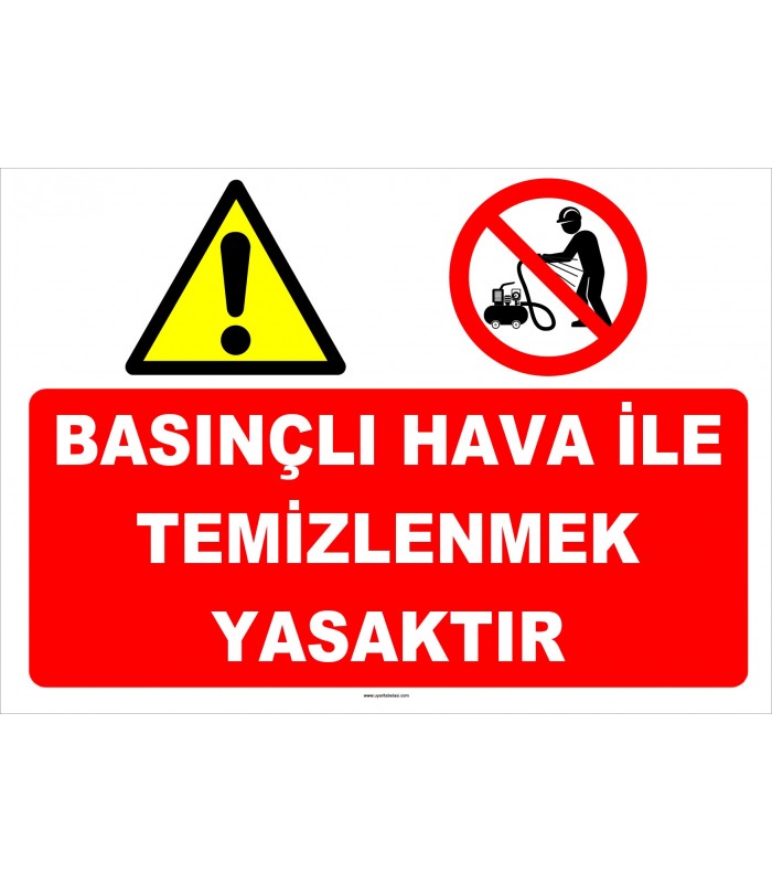 YT7594 - Basınçlı hava ile temizlenmek yasaktır