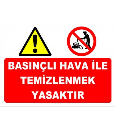 YT7594 - Basınçlı hava ile temizlenmek yasaktır