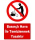 YT7595 - Basınçlı hava ile temizlenmek yasaktır