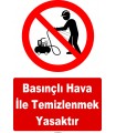 YT7595 - Basınçlı hava ile temizlenmek yasaktır