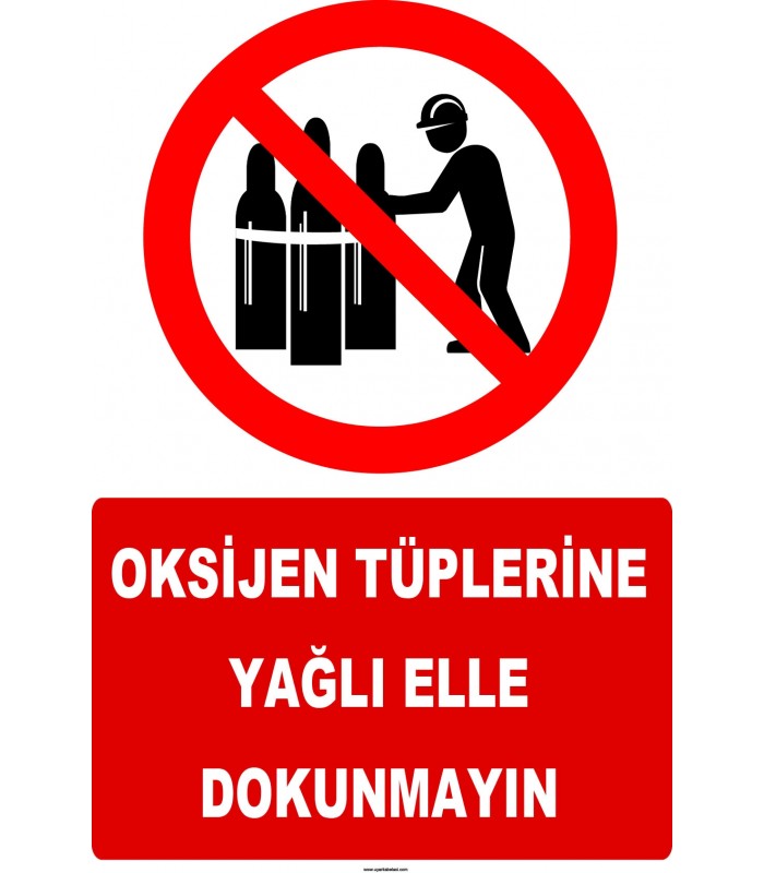 YT7603 - Oksijen tüplerine yağlı elle dokunmayın