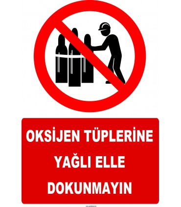 YT7603 - Oksijen tüplerine yağlı elle dokunmayın