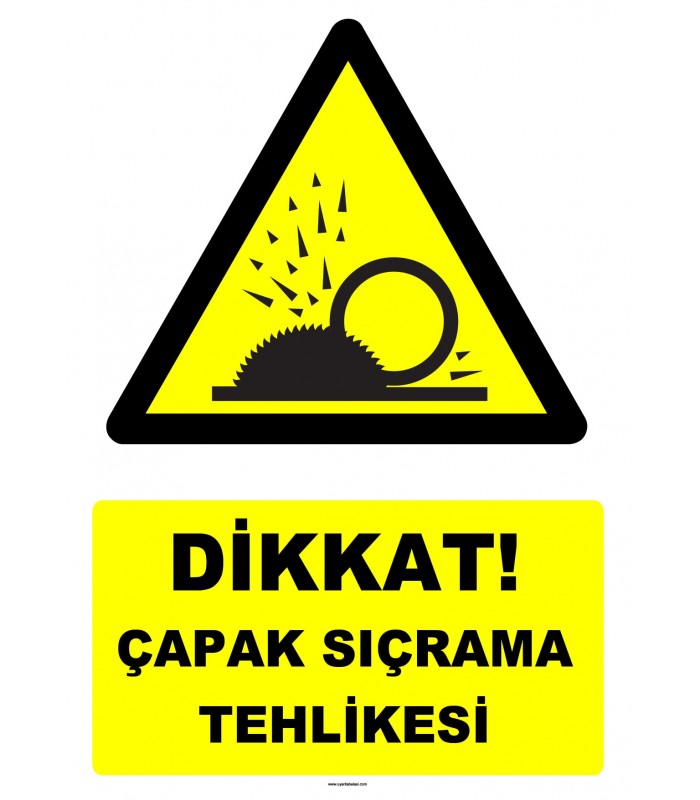 YT7612 - Dikkat çapak sıçrama tehlikesi