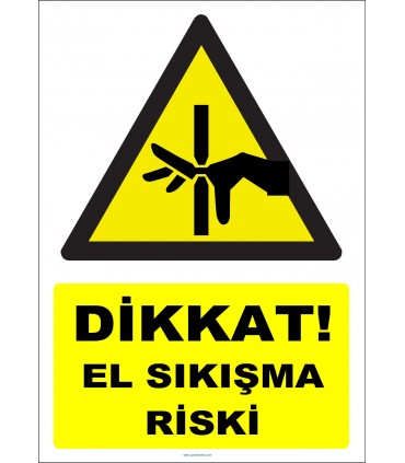 YT7620 - Dikkat el sıkışma riski