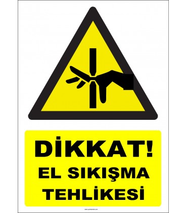 YT7621 - Dikkat el sıkışma tehlikesi