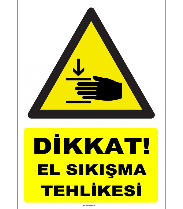 YT7622 - Dikkat el sıkışma tehlikesi