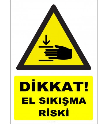 YT7623 - Dikkat el sıkışma riski