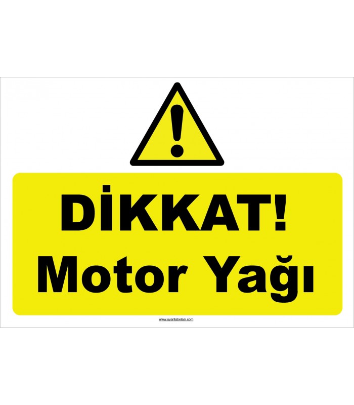 YT7644 - Dikkat motor yağı