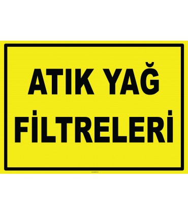 YT7654 - Atık yağ filtreleri