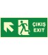 YT7670 - Fosforlu Acil Çıkış/Exit, Sol Yukarı