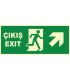 YT7675 - Fosforlu Acil Çıkış/Exit, sağ yukarı