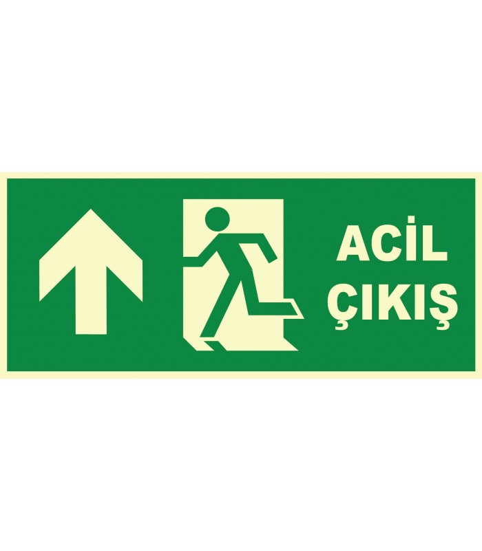 YT7679 - Fosforlu acil çıkış, sol yukarı