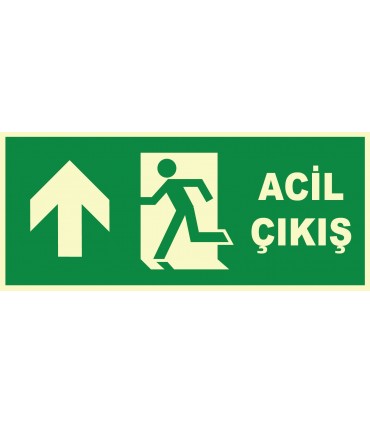 YT7679 - Fosforlu acil çıkış, sol yukarı