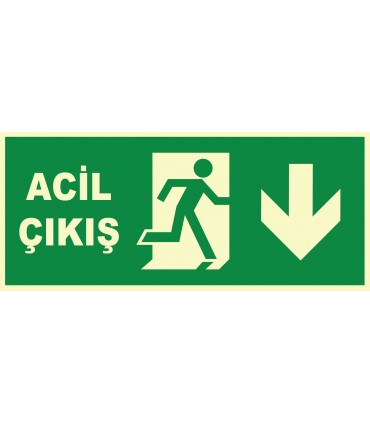 YT7682 - Fosforlu acil çıkış, sağ aşağı