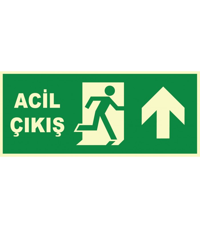 YT7684 - Fosforlu acil çıkış, sağ yukarı