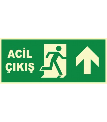 YT7684 - Fosforlu acil çıkış, sağ yukarı