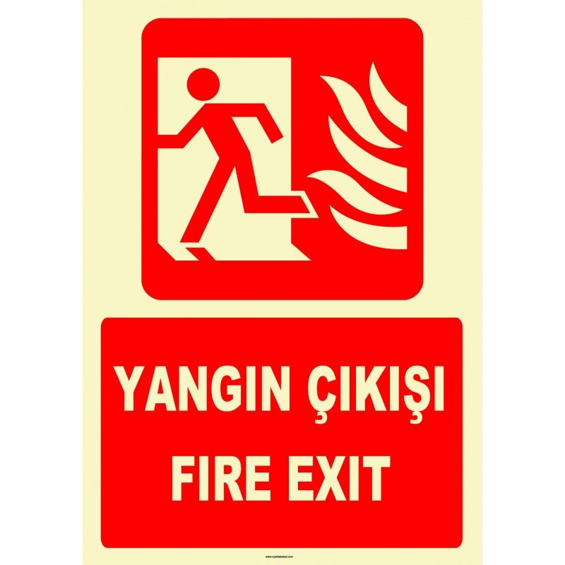 YT7666 - Fosforlu yangın çıkışı/fire exit