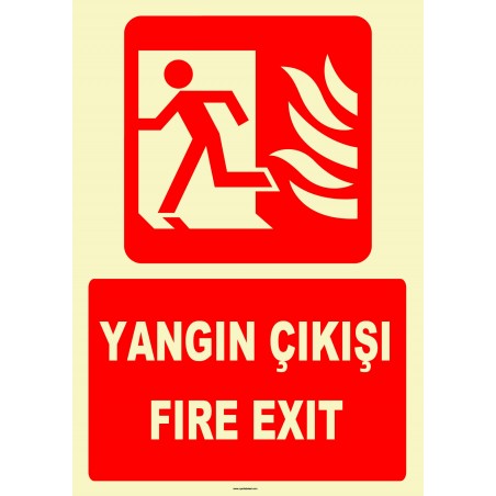 YT7666 - Fosforlu yangın çıkışı/fire exit