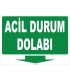 YT7715 - Acil Durum Dolabı, Yeşil-Beyaz