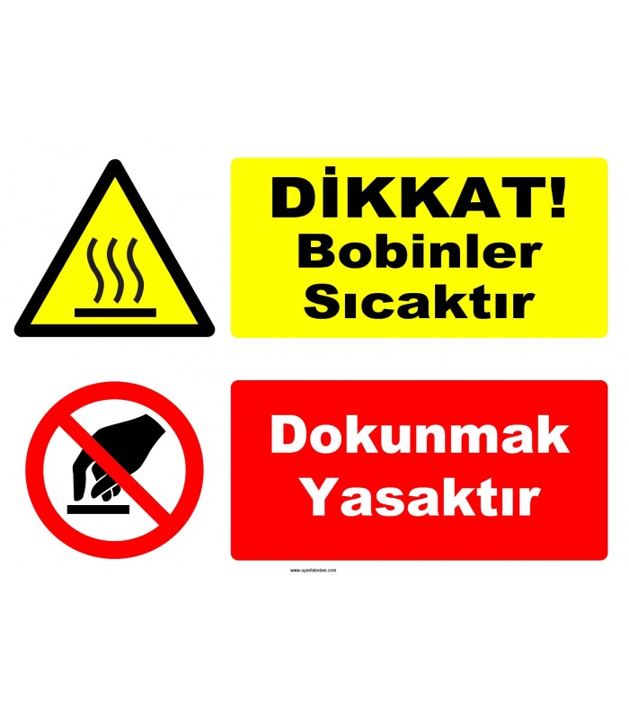 YT7719 - Dikkat bobinler sıcaktır, dokunmak yasaktır