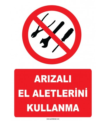 YT7746 - Arızalı el aletlerini kullanma
