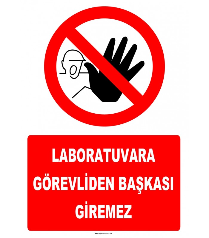 YT7751 - Laboratuvara görevliden başkası giremez