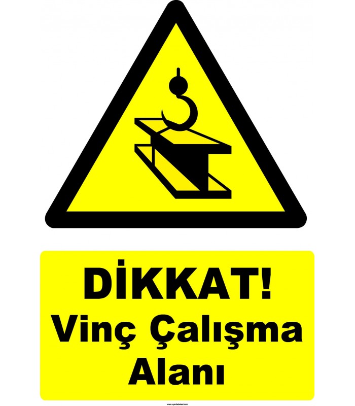 YT7754 - Dikkat Vinç Çalışma Alanı