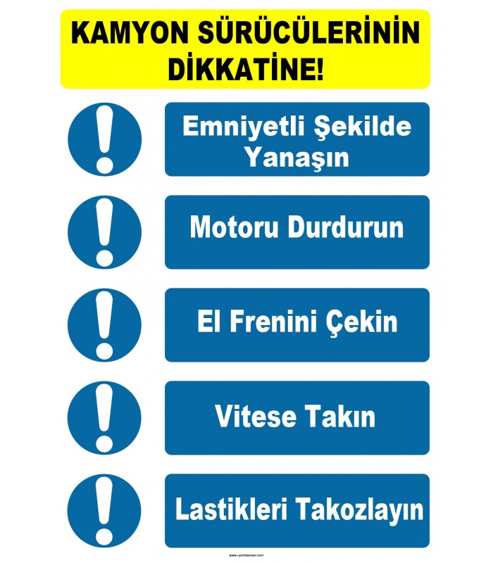 YT7761 - Kamyon sürücülerinin dikkatine