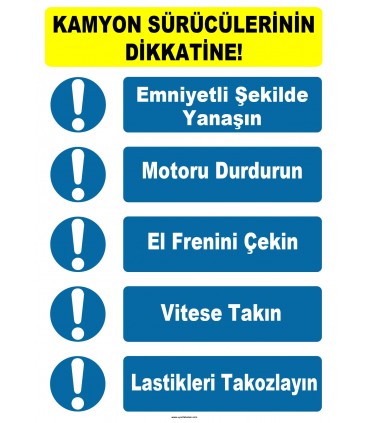 YT7761 - Kamyon sürücülerinin dikkatine