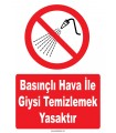 YT7772 - Basınçlı hava ile giysi temizlemek yasaktır