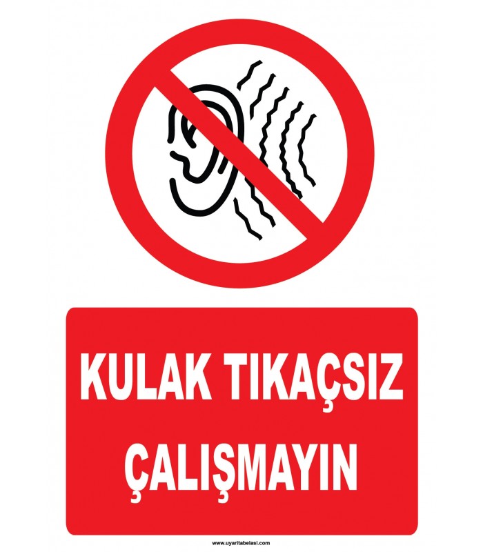 YT7774 - Kulak tıkaçsız çalışmayın
