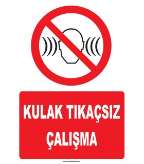 YT7776 - Kulak tıkaçsız çalışma