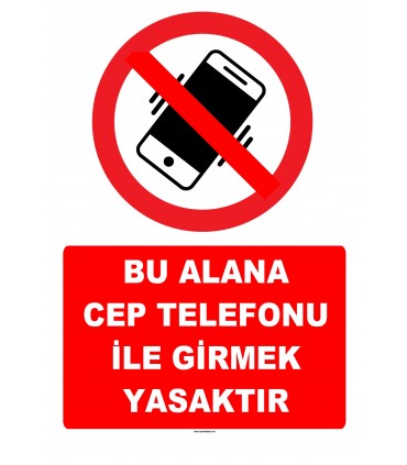 YT7791 - Bu alana cep telefonu ile girmek yasaktır