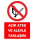 YT7806 - Açık ateş ve alevle yaklaşma