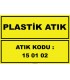 YT7813 - 150102 kodlu plastik atık