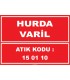 ZY1001 - 150110 kodlu hurda varil