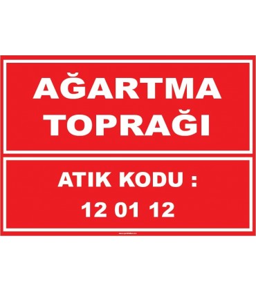 ZY1003 - 120112 atık kodlu ağartma toprağı