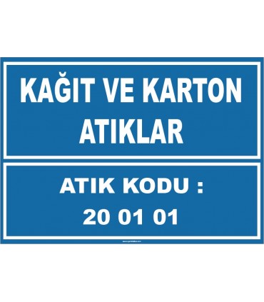 ZY1013 - 200101 kodlu kağıt ve karton atıklar
