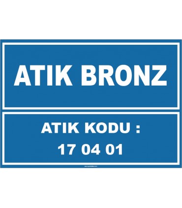 ZY1020 - 170401 kodlu atık bronz