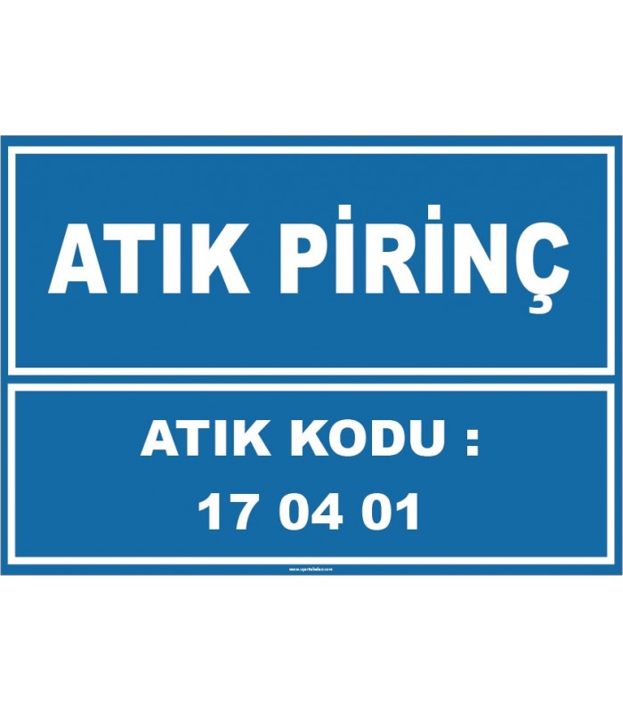 ZY1021 - 170401 kodlu atık pirinç