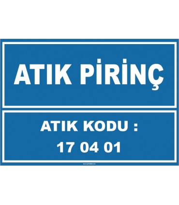ZY1021 - 170401 kodlu atık pirinç